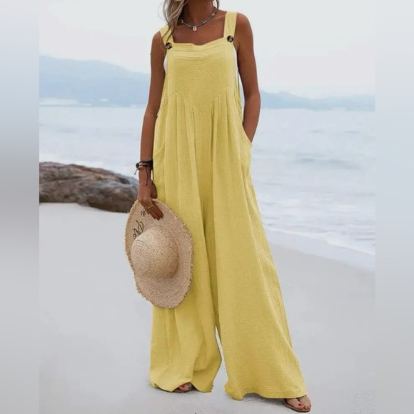 Colorful Pastel tube wide leg Jumpsuit